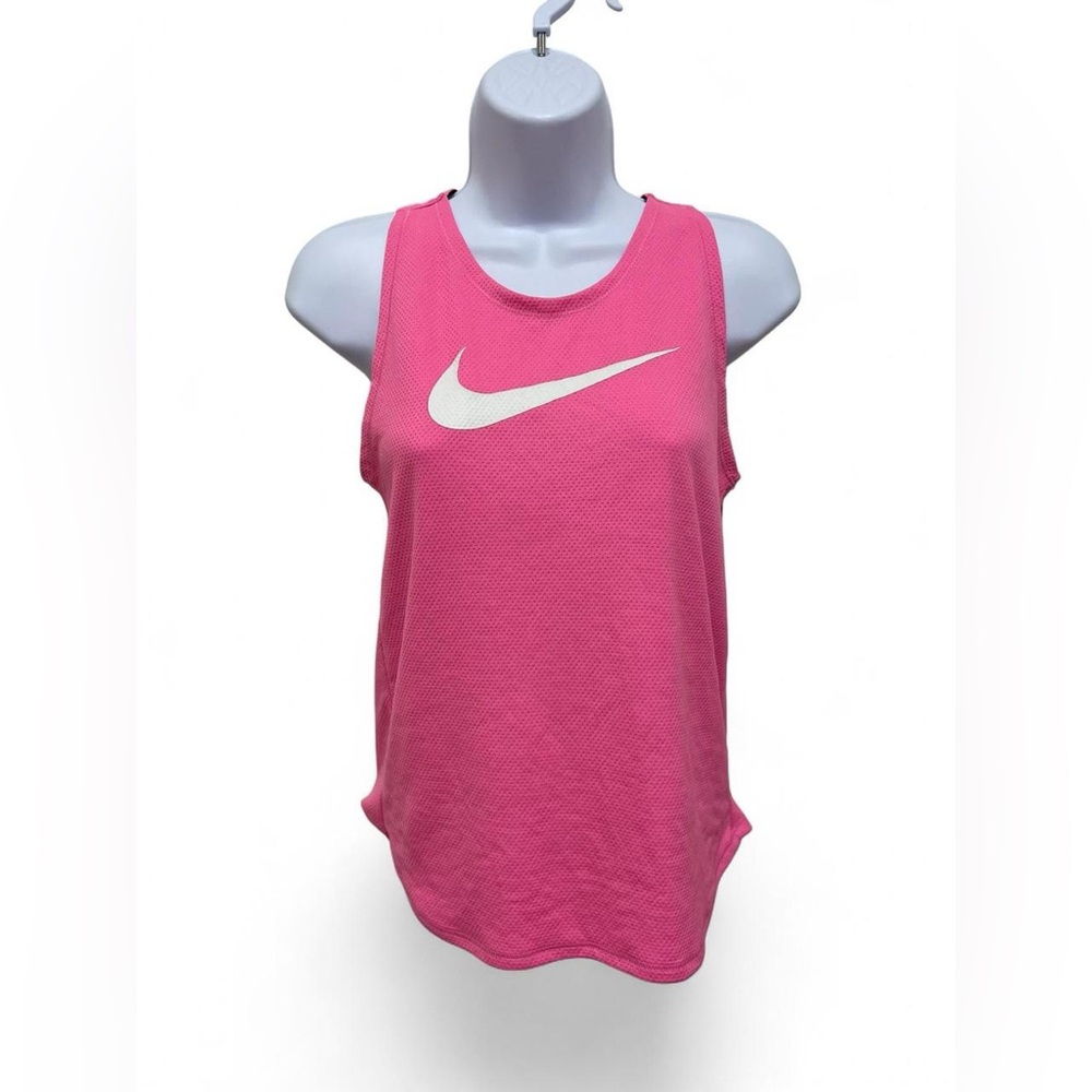 Nike Women's Pink Dri-FIT Sleeveless Racerback Tank Top